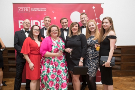 Some of the CIPR EA Committee at the 2018 PRide Awards